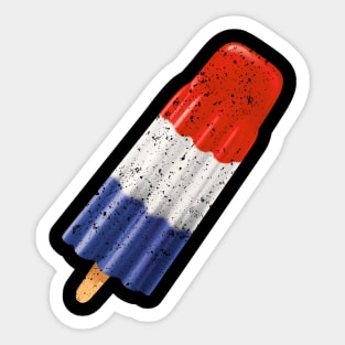 Colored Popsicle (Distressed texture) Sticker